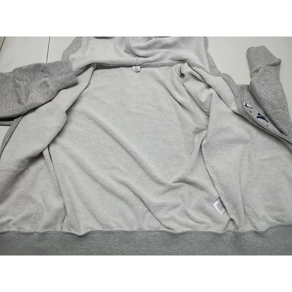 Gap Kids Original Hooded Sweatshirt Youth Sz 14/16 Grey Zip Front Long Sleeve